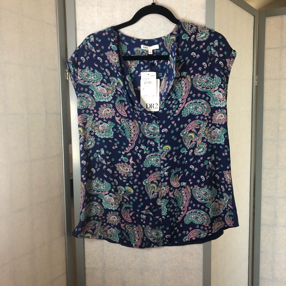 NWT DR2 by Daniel Rainn paisley blouse
